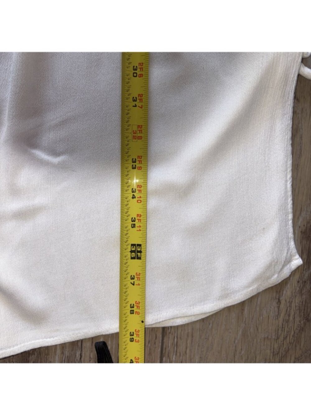 Elan Womens “LG” White Summer  Boho Pool or Beach Pants w/side Ties & Pockets - Picture 6 of 7